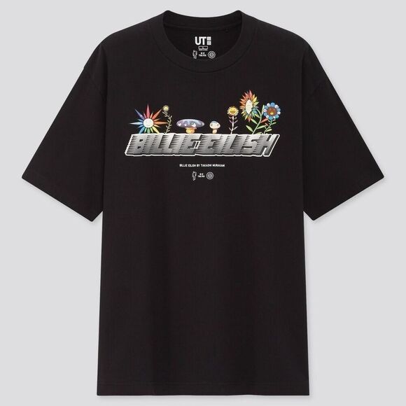 Billie Eilish X Takashi Murakami X UNIQLO Unisex Short Sleeve T Shirt Large NWT - Picture 1 of 2